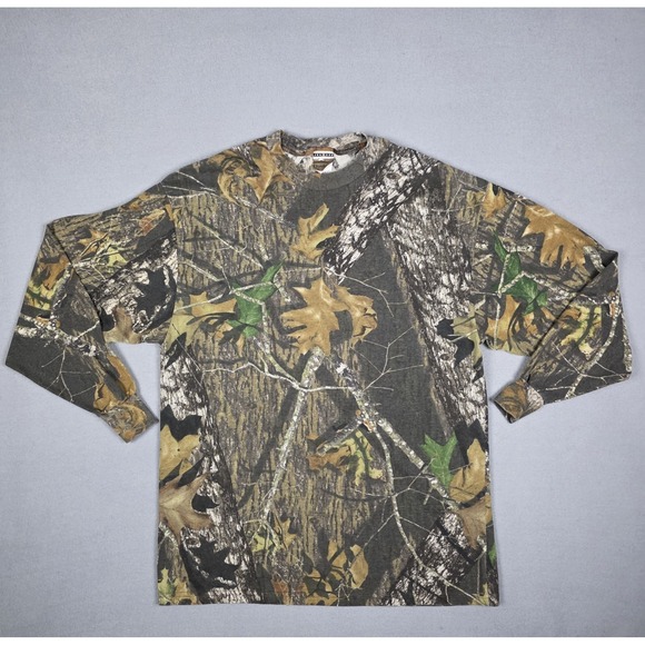 Jerzees Other - Mossy Oak Shirt Mens 2XL Break Up Camo‎ Bottomland Hunting Vtg Jerzees Outdoors